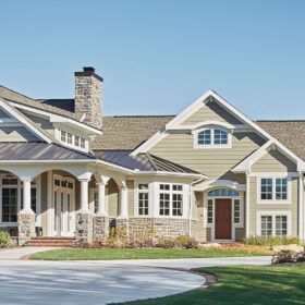 banner expansive luxury home tan