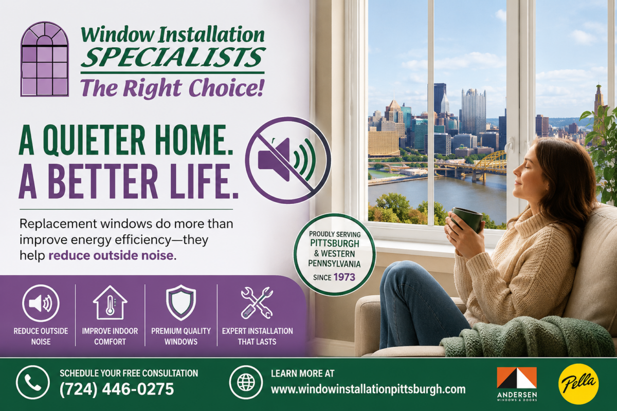 window installation specialists quieter home