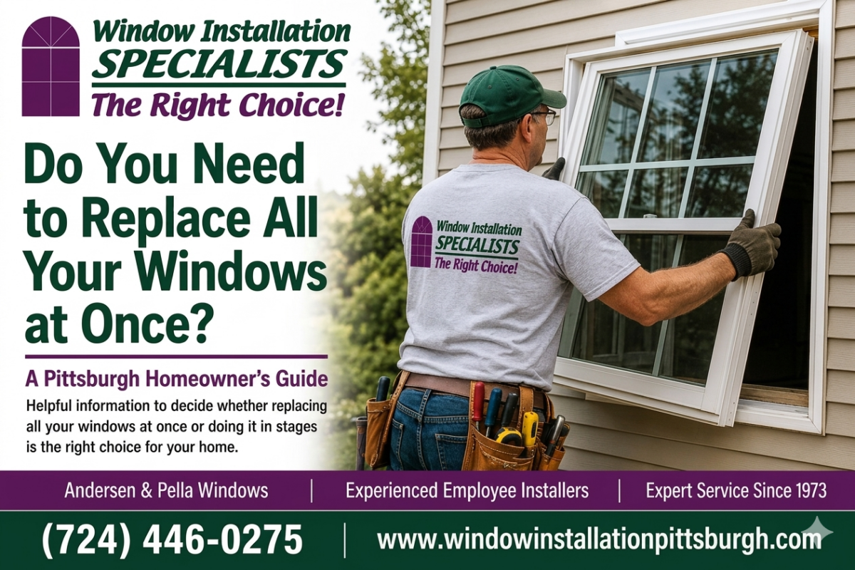Window Installation Specialists Need to Replace All at Once